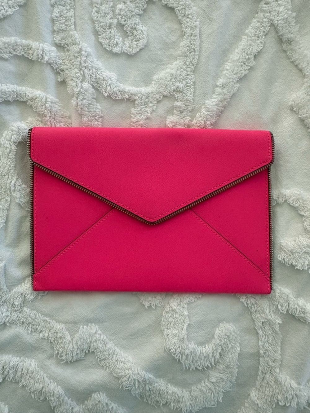 Rebecca Minkoff Hot Pink Envelope Clutch